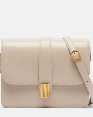 KHAITE Blake Leather Crossbody Bag - Natural