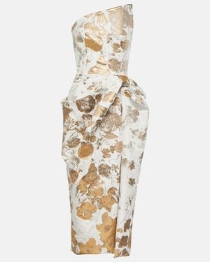 McQueen Robe aus Brokat - Mettallic