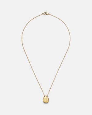 Pamela Zamore Eos Small 18Kt Pendant Necklace - Metallic
