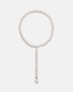 Sophie Bille Brahe La Belle 14Kt Necklace With Pearls - White