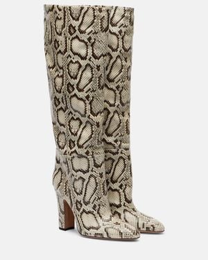 Paris Texas Lavinia 100 Leather Knee-High Boots - Natural