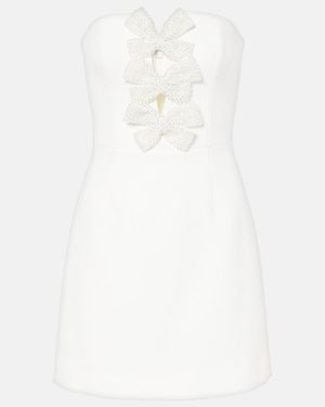 Rebecca Vallance Alicia Recut Embellished Bustier Dress - White