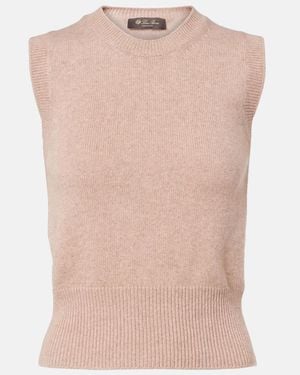 Loro Piana Chaleco De Cachemir Y Seda - Rosa