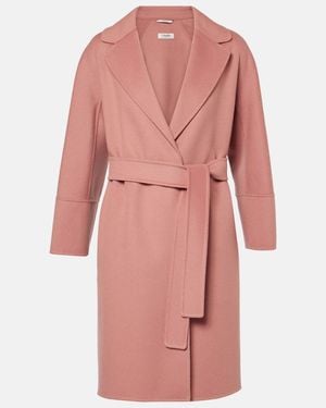 Max Mara Mantel Arona Aus Schurwolle - Pink
