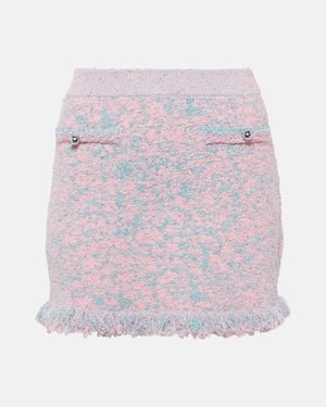 Rabanne Tweed Miniskirt - Pink