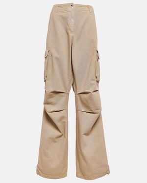 Coperni Adjustable Wide-Leg Cargo Trousers - Natural