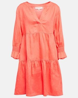 Heidi Klein Moroccan Sands Linen Minidress - Pink
