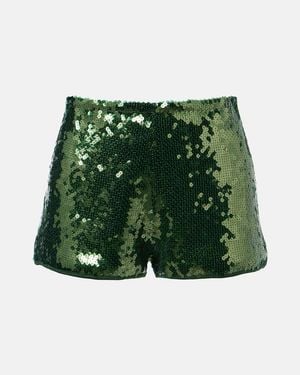 Oséree Shorts Marilyn Con Lentejuelas - Verde