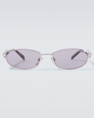 Prada Ovale Sonnenbrille - Blau