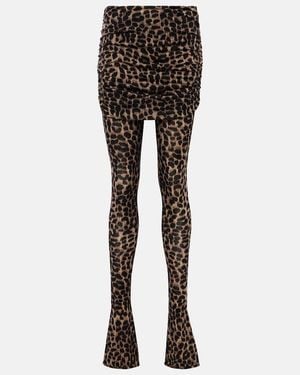 Blumarine Wool Leggings - Black