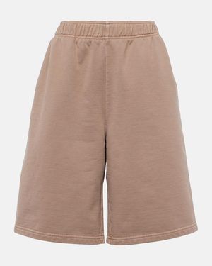 Prada Cotton Bermuda Shorts - Natural
