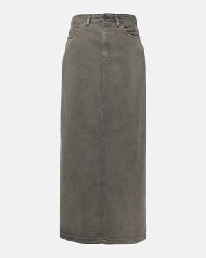 Acne Studios Falda Larga Philo De Denim - Gris