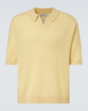 LeKasha Bale Cashmere Polo Jumper - Yellow