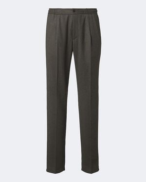 Rubinacci Virgin Wool Straight Pants - Gray