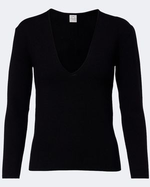 TOTEME Pullover Aus Strick - Schwarz