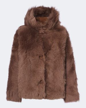 Proenza Schouler Label Jacke Michelle Aus Shearling - Braun