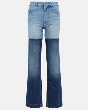 Peter Do High-Rise Straight Jeans - Blau