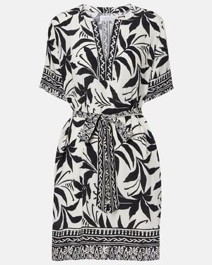 Velvet Vanessa Printed Shirt Dress - Black