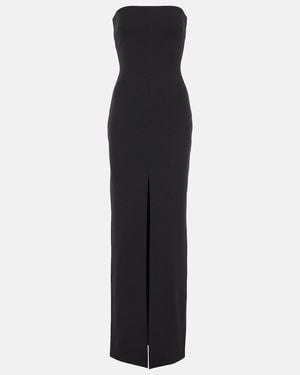Solace London Bysha Strapless Crepe Maxi Dress - Black