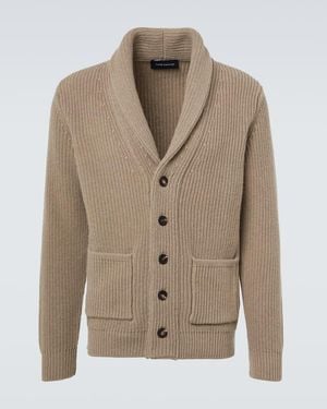 Thom Sweeney Wool And Cashmere Cardigan - Natural
