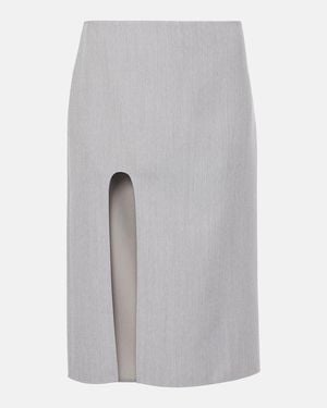 Stella McCartney Wool Pencil Skirt - Gray