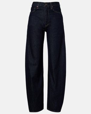 Agolde Luna High-Rise Barrel-Leg Jeans - Blue
