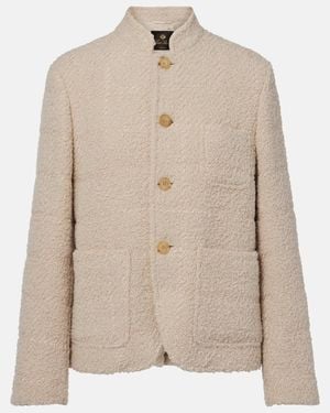Loro Piana Spagna Mini Sb Boucle Wool-Blend Jacket - Natural
