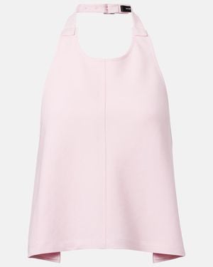 Wardrobe NYC Open-Back Wool Top - Pink