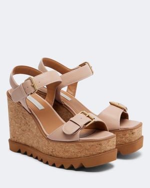 Stella McCartney Sneak-Elyse Platform Sandals - Brown