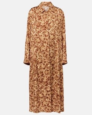 Dries Van Noten Leopard-Print Coat - Natural