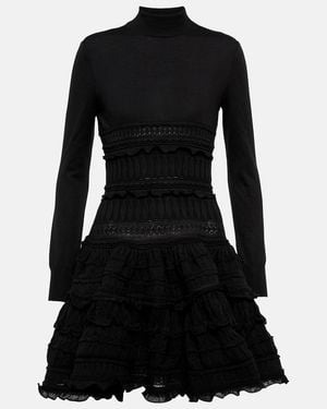 Alaïa Alaia Crinoline Wool Minidress - Black