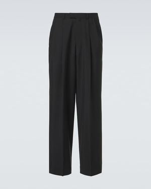 Givenchy Gerade Hose Aus Wolle Und Mohair - Schwarz
