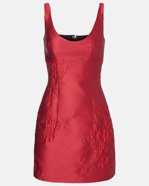 Emilia Wickstead Einna Jacquard Minidress - Red