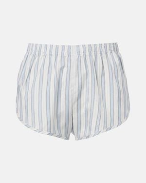 Gucci Interlocking G Silk Jacquard Shorts - White