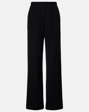 The Row Roger Wool Gabardine Trousers - Black
