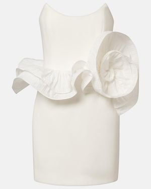 Rebecca Vallance Bridal Ozias Ruffled Bustier Dress - White