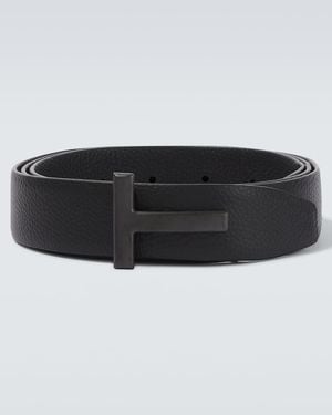 Tom Ford Wendbarer Guertel T Aus Leder - Schwarz