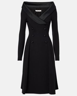 Dorothee Schumacher Emotional Essence Off-Shoulder Midi Dress - Black