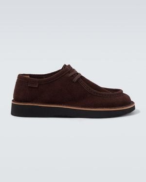 Loewe Faro Suede Desert Boots - Brown