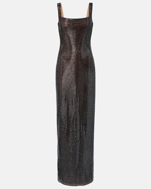 Self-Portrait Embellished Gown - Grey