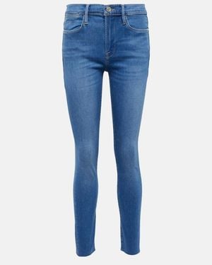 FRAME Le High Skinny Raw After Jeans - Blue