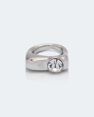 Dries Van Noten Embellished Ring - White