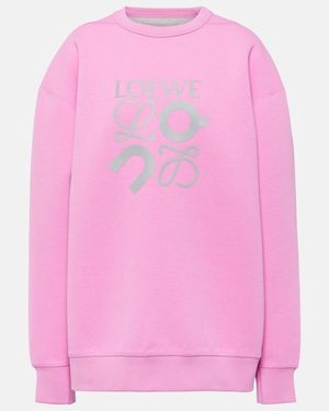 Loewe X On sudadera de tejido tecnico con logo - Rosa