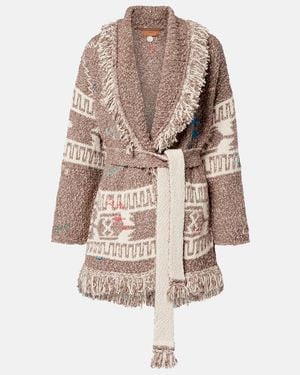 Alanui Cardigan Written By The Ocean Aus Baumwolle - Natur