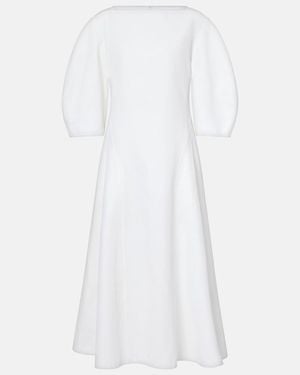 Jil Sander Linen Midi Dress - White