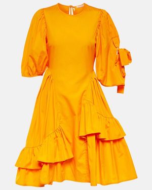 Cecilie Bahnsen Cotton Minidress - Yellow