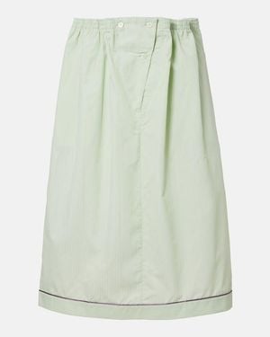 Prada Cotton Midi Skirt - Green