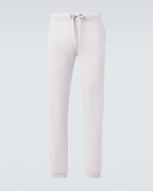 Allude Wool And Cashmere Joggers - White