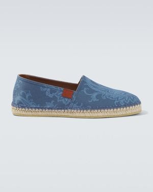 Etro Espadrilles Aus Gabardine - Blau