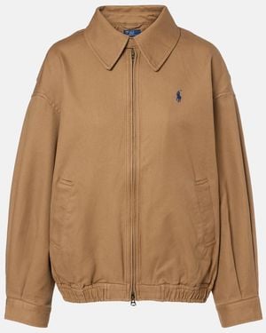 Polo Ralph Lauren Cotton Bomber Jacket - Brown